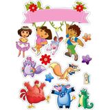 Deniz Parti Yenilebilir Şekerli Kağıt Baskısı Cupcake ve Pasta Resim Baskı Dora Temalı 87