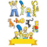 Deniz Parti Yenilebilir Şekerli Kağıt Baskısı Cupcake ve Pasta Resim Baskı Simpsons Temalı 82