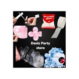 Deniz Party Store 1 Adet 5 Metre Balon Zincir Apartı 1 Adet 100 Lü Balon Yapıştırma Bandı 2 li Set