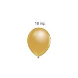 Deniz Party Store 10" Inç Balon Metalik Gold 10 Adet