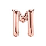 Deniz Party Store 16 inç 40 cm M Harfi Rose Gold Folyo Balon
