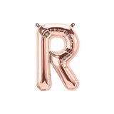 Deniz Party Store 16 inç 40 cm R Harfi Rose Gold Folyo Balon