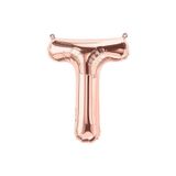 Deniz Party Store 16 inç 40 cm T Harfi Rose Gold Folyo Balon