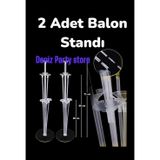 Deniz Party Store 2 Adet Ayaklı Balon Standı 7 Çubuklu 2 Li Set (Balon Hariçtir.)