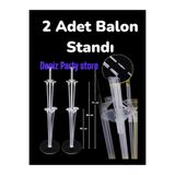 Deniz Party Store 2 Adet Ayaklı Balon Standı 7 Çubuklu 2 Li Set (Balon Hariçtir.)