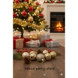 Deniz Party Store 24 Adet Gold Yılbaşı Ağaç Süsü Cici Top 3 Cm