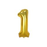 Deniz Party Store-34" Inç 76-80 Cm (1) Bir Rakamı Folyo Balon Gold