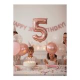 Deniz Party Store 36 - 40 Cm Folyo Balon Rose Gold 5 Rakamı