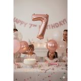 Deniz Party Store 36 - 40 Cm Folyo Balon Rose Gold 7 Rakamı