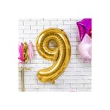 Deniz Party Store 40" Inç 100 Cm ( 9 ) Dokuz Rakamı Folyo Balon Gold Altın