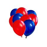 Deniz Party Store 5 Adet Metalik Kırmızı 5 Adet Lacivert Renk Lateks Balon 10 Lu