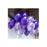 Deniz Party Store 5 Adet Metalik Mor 5 Adet Lila Balon 12 Inç 10 Adet