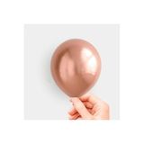 Deniz Party Store 5 Inç MİNİK KROM Balon 12,5 Cm Çap 10 Adet ROSE GOLD