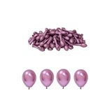 Deniz Party Store 5 Inç MİNİK KROM PEMBE Balon 12,5 Cm Çap 10 Adet