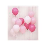 Deniz Party Store BARBİE MAKARON PEMBE PASTEL FUŞYA BEYAZ BALON 12 İNÇ 10 ADET