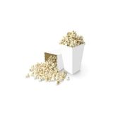 Deniz Party Store Beyaz Karton Popcorn Mısır Cips Kutusu 8 Adet