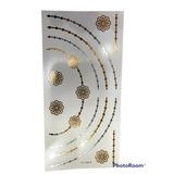 Deniz Party Store BRİDE ÇİÇEKLİ GÜMÜŞ GOLD ÇOKLU GEÇİCİ DÖVME BEKARLIĞA VEDA PARTİSİ MODEL NO 013