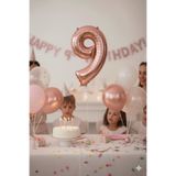 Deniz Party Store Folyo Balon Rose Gold 9 Rakamı 36-40 Cm