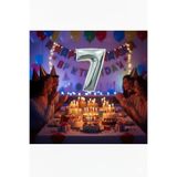 Deniz Party Store Gümüş Folyo Balon ( 7 ) Rakamı 36 - 40 Cm