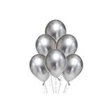 Deniz Party Store Gümüş Gri Metalik Balon 10'Lu