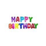 Deniz Party Store Happy Bırthday Folyo Balon Set Rengarenk