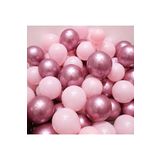 Deniz Party Store-Krom Pembe ve Makaron (pastel) Pembe Renk 15 li Balon