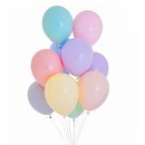 Deniz Party Store MACARON SOFT BALON KARIŞIK RENK 12 İNÇ 10 ADET