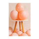 Deniz Party Store-Makaron Balon 12" Inç 25 Adet Somon Renk