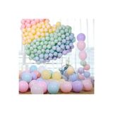 Deniz Party Store-Makaron Balon 12" inç Karışık Renk 10 Adet (karışık)
