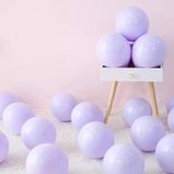 Deniz Party Store-Makaron Balon 12" inç LİLA Renk 10 Adet