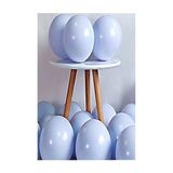 Deniz Party Store-Makaron Balon 12" inç Mavi Renk 10 Adet (mavi)