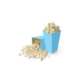 Deniz Party Store Mavi Karton Popcorn Mısır Cips Kutusu 8 Adet
