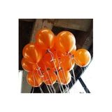 Deniz Party Store Metalik Balon 12 Inç Turuncu Renk 25 Adet