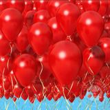 Deniz Party Store-Metalik kırmızı latex balon 10 adet