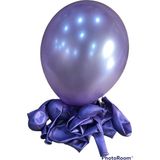 Deniz Party Store metalik lila balon 12 inç 10 adet