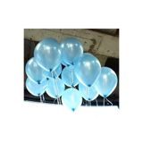 Deniz Party Store Metalik Mavi Balon 12 Inç Açık Mavi Renk 25 Adet