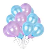 Deniz Party Store-METALİK MAVİ LİLA BALON 12 İNÇ 10 ADET