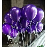 Deniz Party Store Metalik Mor Renk Balon 12 Inç 25 Adet
