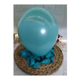 Deniz Party Store Metalik Turkuaz 12 İnç Balon 10 Adet