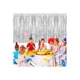 Deniz Party Store Metalize Arka Fon Perde GÜMÜŞ Renk 90 cm * 200 cm ( İki Tarafı renklidir )