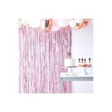 Deniz Party Store Metalize Arka Fon Perde Pembe Renk 90 cm * 200 cm ( İki Tarafı renklidir )