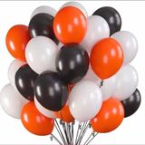 Deniz Party Store PASTEL TURUNCU SİYAH BEYAZ Balon Set 15 Adet