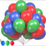 Deniz Party Store PJ MASKE KOYU MAVİ KIRMIZI YEŞİL Balon Set 15 Adet