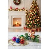 Deniz Party Store RENKLİ DİSKO TOPU YILBAŞI AĞAÇ SÜSÜ TOP 6 ADET 4 CM