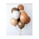 Deniz Party Store Retro Kahve Tondaki Renkler Balon Demeti 10 Lu
