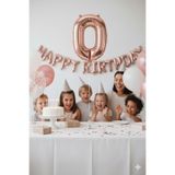 Deniz Party Store Rose Gold Folyo Balon 36- 40 Cm ( O ) Harfi / ( 0 ) Sıfır Rakamı Olarakta Kullanılır