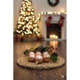 Deniz Party Store Rose Gold Yılbaşı Ağaç Süsü Cici Top 4 Cm 6 Adet