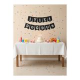Deniz Party Store Siyah (Harf Balon Görünümlü Gümüş Folyo) Iyi Ki Doğdun