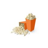 Deniz Party Store Turuncu Karton Popcorn Mısır Cips Kutusu 8 Adet