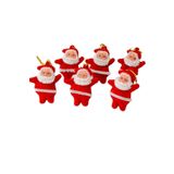Deniz Party Store Yılbaşı Ağaç Süsü Kırmızı Noel Baba 6 LI PAKET